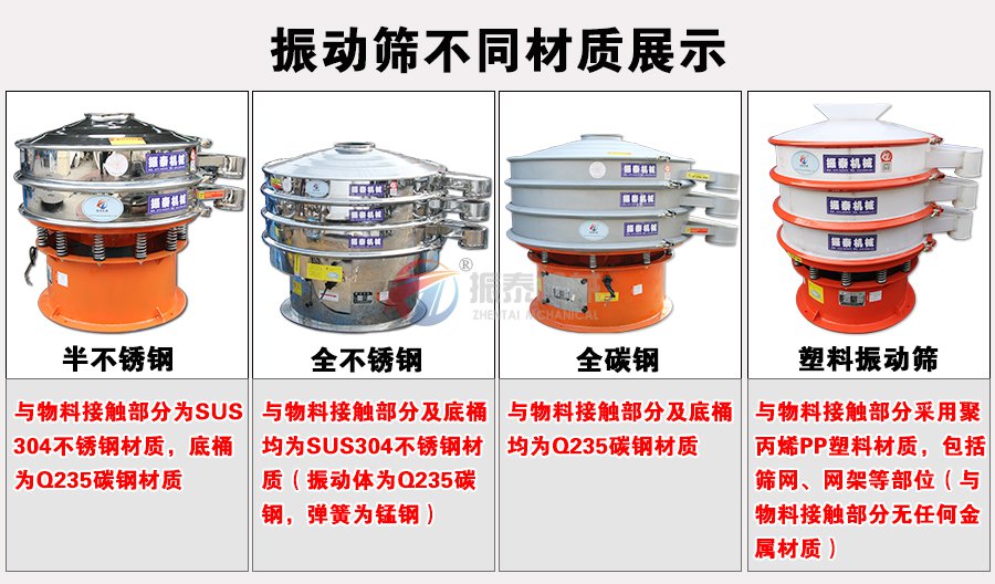 粗砂糖不锈钢振动筛